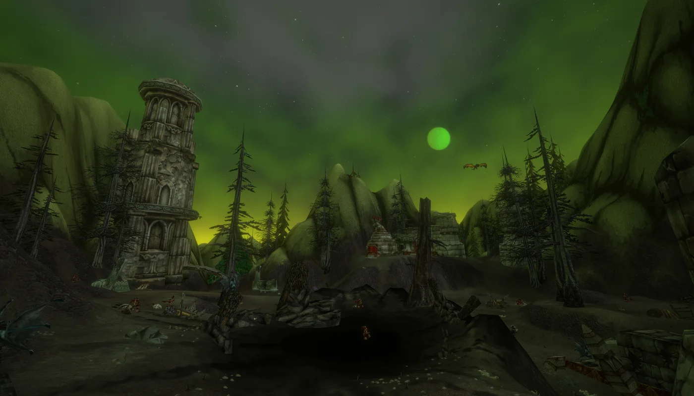 Official World of Warcraft: Forever Hyjal environment image released by Blizzard Entertainment